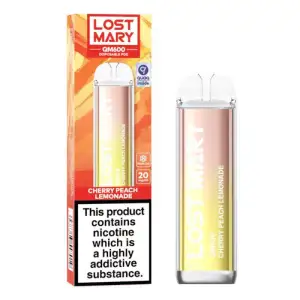 Cherry Peach Lemonade Lost Mary QM600 Disposable Vape 